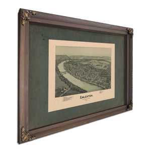 Emlenton Venango County Pennsylvania 1897 1897 — Bourbon Framed Canvas Print | Bella Frye