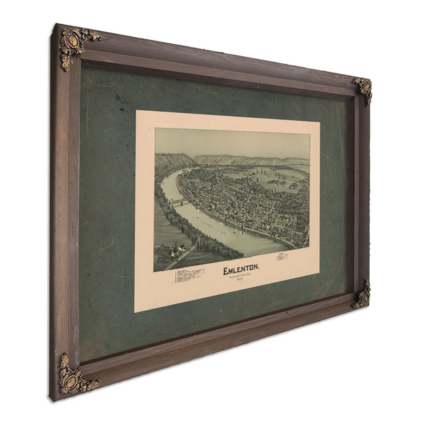 Emlenton Venango County Pennsylvania 1897 1897 — Bourbon Framed Canvas Print | Bella Frye