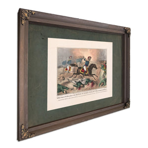 Gallant Charge of the Kentuckians at the Battle of Buena Vista Feby 23nd 184 — Bourbon Framed Canvas Print | Bella Frye