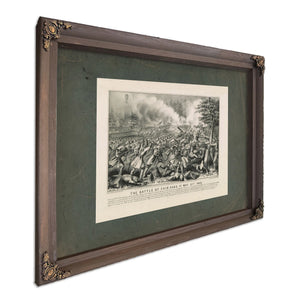 Battle of Fair Oaks Va May 31st 1862 1862 — Bourbon Framed Canvas Print | Bella Frye