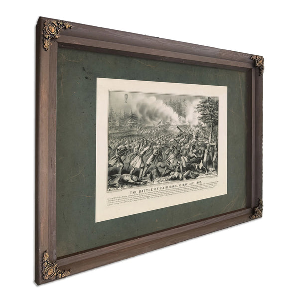 Battle of Fair Oaks Va May 31st 1862 1862 — Bourbon Framed Canvas Print | Bella Frye