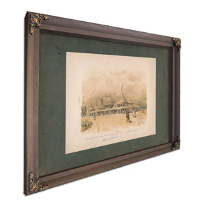 Iowa State Building World Columbian Exposition Chicago 1893 1892 — Bourbon Framed Canvas Print | Bella Frye