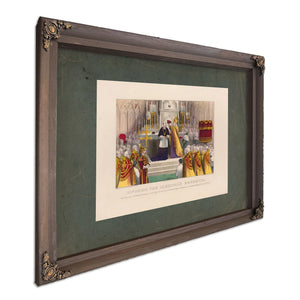 Imposing the Cardinals Berretta Upon His Grace Archbishop Mccloskey of New Y — Bourbon Framed Canvas Print | Bella Frye