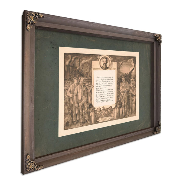 5 Men 1916 — Bourbon Framed Canvas Print | Bella Frye