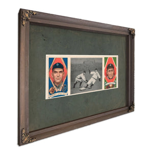 George Moriartyty Cobb Detroit Tigers Baseball Card Portrait 2 — Bourbon Framed Canvas Print | Bella Frye