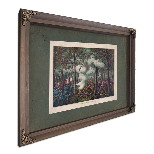 Battle of Tippecanoe 1889 — Bourbon Framed Canvas Print | Bella Frye