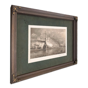 Battle of Manila Bay 1898 — Bourbon Framed Canvas Print | Bella Frye