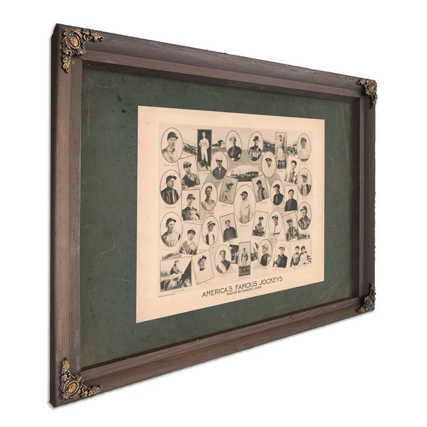Americas Famous Jockeys 195 — Bourbon Framed Canvas Print | Bella Frye