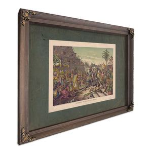 Entrance of Cortez Into Mexico 19th Century — Stretched Canvas Print | Bella Frye