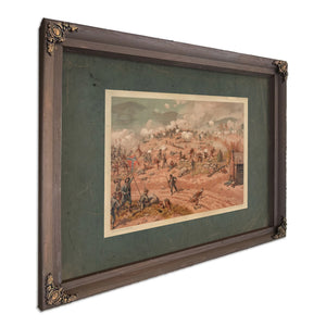 Battle of Allatoona Pass 1887 — Bourbon Framed Canvas Print | Bella Frye