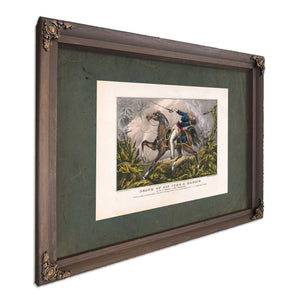Death of Colonel John J Hardin of the 1st Regiment Illinois Volunteers 1847 — Bourbon Framed Canvas Print | Bella Frye