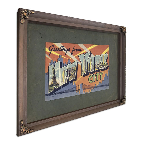 New York Nyc — Bourbon Framed Canvas Print | Bella Frye