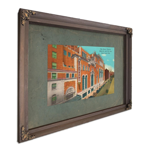 Cathedral of Dreams the Roxy Theatre — Bourbon Framed Canvas Print | Bella Frye