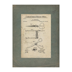 The Cutting Edge Loewenthals Parallel Shears Patent — Stretched Canvas Print | Bella Frye