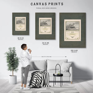 Around the Globe With the United States Atlantic Fleet 199 — Framed Wall Art Room View | Bella Frye