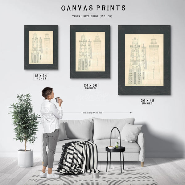 The Stone Sentinel Minots Ledge Lighthouse Engineering Diagrams — Framed Wall Art Room View | Bella Frye