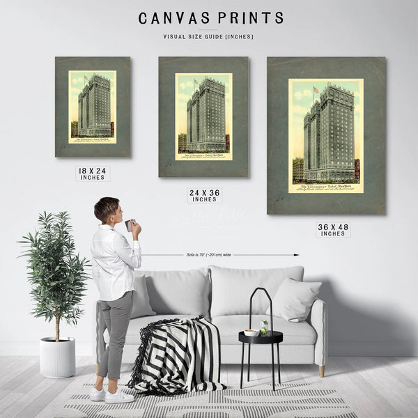 The Vanderbilt Hotel Gilded Age Manhattan Architecture Print — Framed Wall Art Room View | Bella Frye