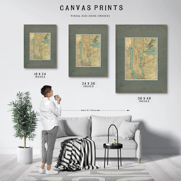 The Gilded Grid Manhattan's Veins of Commerce and Shadow — Framed Wall Art Room View | Bella Frye