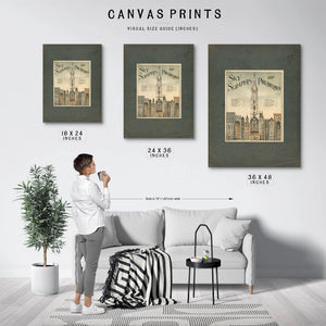 Sky Scrapers of Philadelphia 1898 — Framed Wall Art Room View | Bella Frye