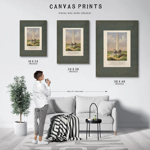 The National Washington Monument 1885 — Framed Wall Art Room View | Bella Frye
