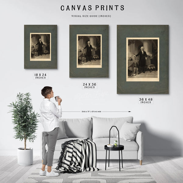 George Washington 1852 — Framed Wall Art Room View | Bella Frye