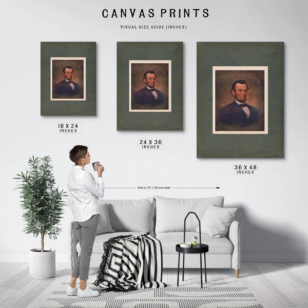 Abraham Lincoln 199 — Framed Wall Art Room View | Bella Frye
