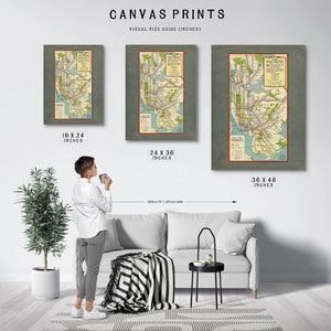 The Underground Arteries New York City Transit Map — Framed Wall Art Room View | Bella Frye