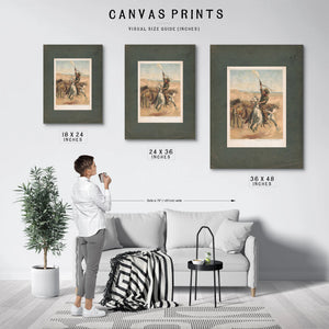Heading a Stampede 1888 — Framed Wall Art Room View | Bella Frye