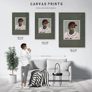 Satchel Paige 1949 Bowman 384ced — Framed Wall Art Room View | Bella Frye