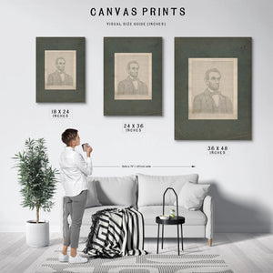 Biography of Abraham Lincoln 19th Century — Framed Wall Art Room View | Bella Frye