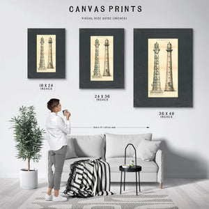 The Iron Sentinel of Cape Canaveral Maritime Engineering Blueprint — Framed Wall Art Room View | Bella Frye