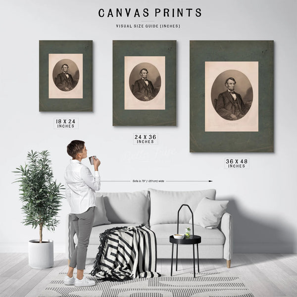 Abraham Lincoln 1865 1 — Framed Wall Art Room View | Bella Frye