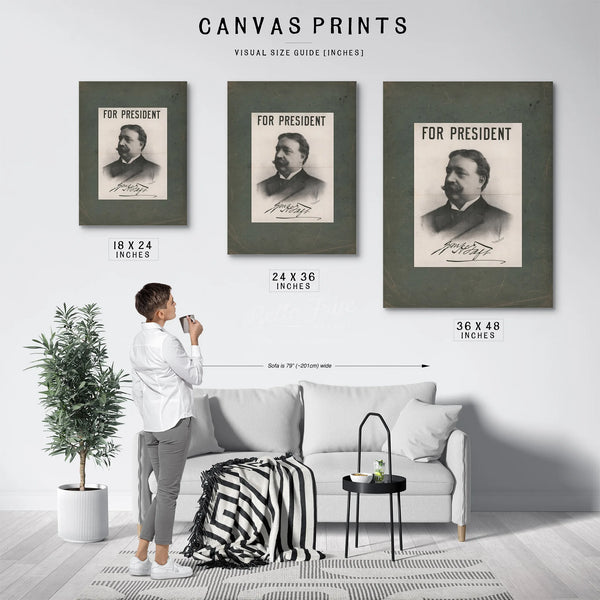 For President Wh Taft 198 — Framed Wall Art Room View | Bella Frye