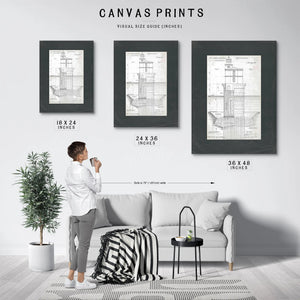The Keepers Blueprint Chesapeake Bay Lighthouse Engineering Study — Framed Wall Art Room View | Bella Frye