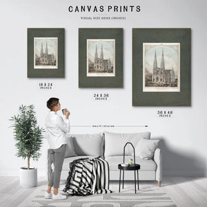 New Cathedral of New York Fifth Avenue 1859 — Framed Wall Art Room View | Bella Frye