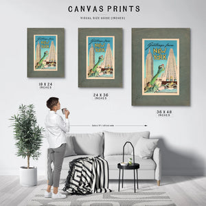 Lady Libertys Concrete Cosmos a Manhattan Postcard Relic — Framed Wall Art Room View | Bella Frye