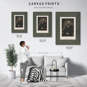 Abraham Lincoln 197 — Framed Wall Art Room View | Bella Frye