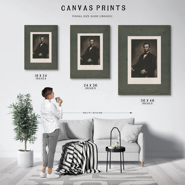 Abraham Lincoln 197 — Framed Wall Art Room View | Bella Frye