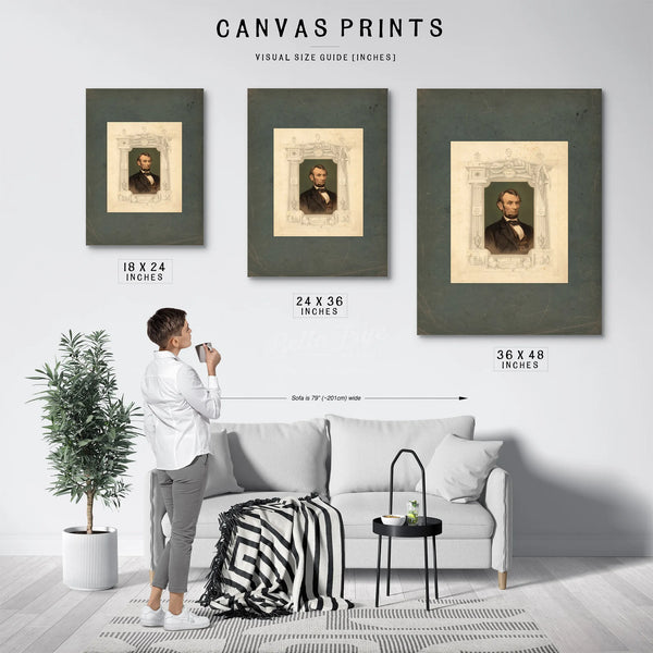 Abraham Lincoln Born on Feb 12th 189 Died April 15th 1865 Martyred April 14th 1865 1865 — Framed Wall Art Room View | Bella F