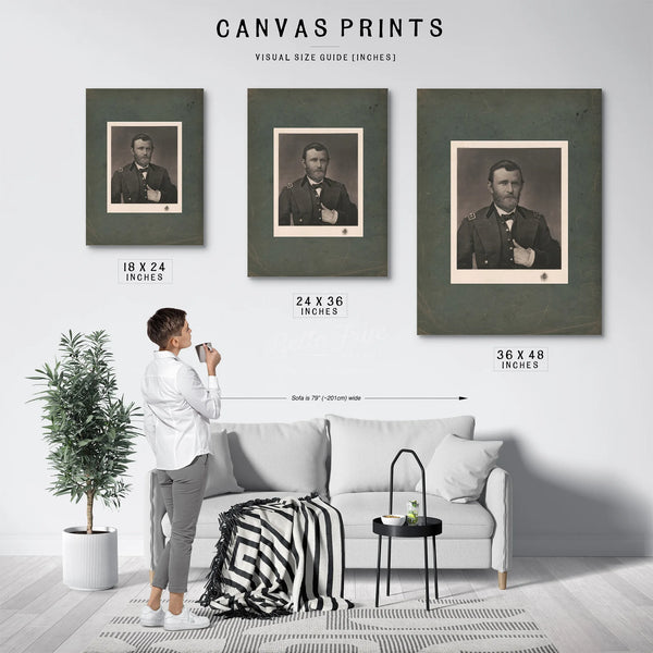 Grant in Uniform 1898 — Framed Wall Art Room View | Bella Frye