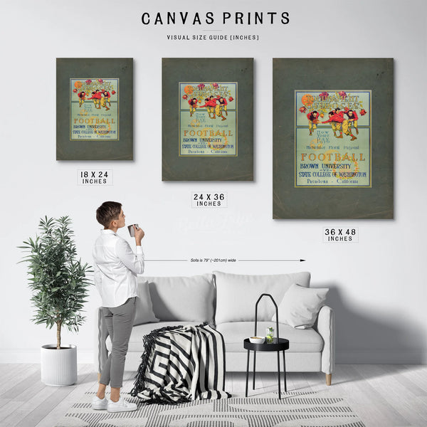 Tournament of Roses Football Program — Framed Wall Art Room View | Bella Frye