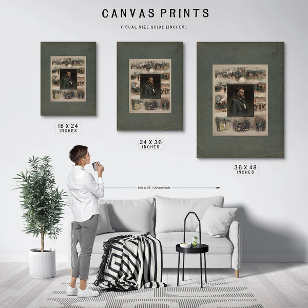 Grant From West Point to Appomattox 1885 — Framed Wall Art Room View | Bella Frye