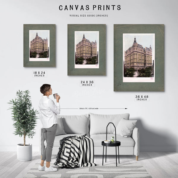 The Ansonia Gilded Age Monument to Manhattan Grandeur — Framed Wall Art Room View | Bella Frye
