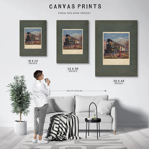 The Fast Mail 1875 — Framed Wall Art Room View | Bella Frye