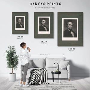 Abraham Lincoln 1877 — Framed Wall Art Room View | Bella Frye
