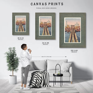 The Iron Gateway Brooklyn Bridge Crossing — Framed Wall Art Room View | Bella Frye