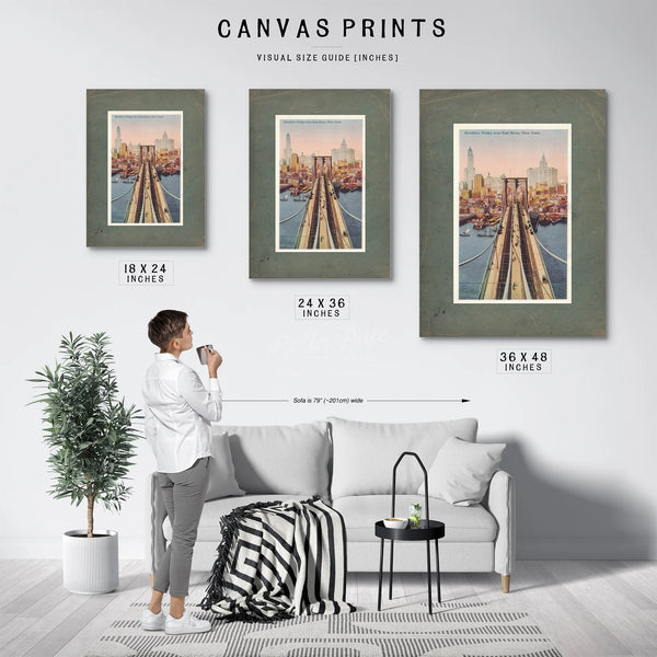 The Iron Gateway Brooklyn Bridge Crossing — Framed Wall Art Room View | Bella Frye