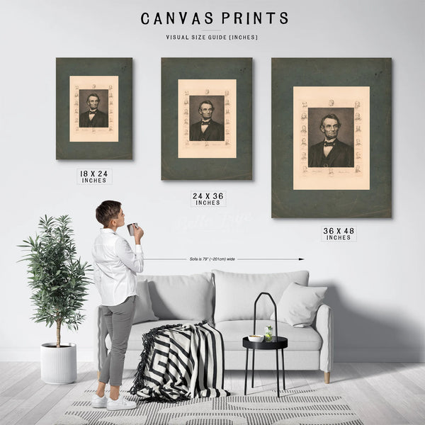 Abraham Lincoln 1911 — Framed Wall Art Room View | Bella Frye