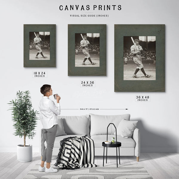 Ty Cobb Paul Thompson Cropped — Framed Wall Art Room View | Bella Frye