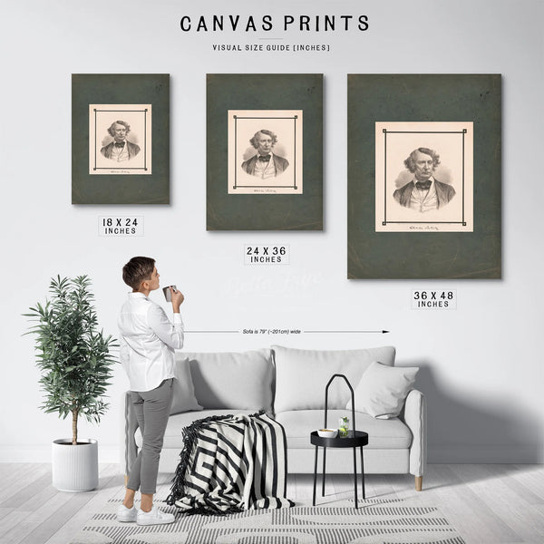 Charles Sumner 1874 — Framed Wall Art Room View | Bella Frye